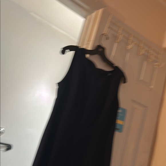 Sag Harbor Blue and burgandy Sleeveless Maxi Dress Sheath Style with jacket - Picture 1 of 3